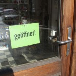 Die Ladentür mit dem 